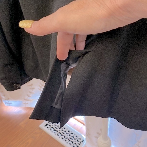 INC international concepts black & Ivory woman’s blazer fully lined knit plus - Picture 8 of 14